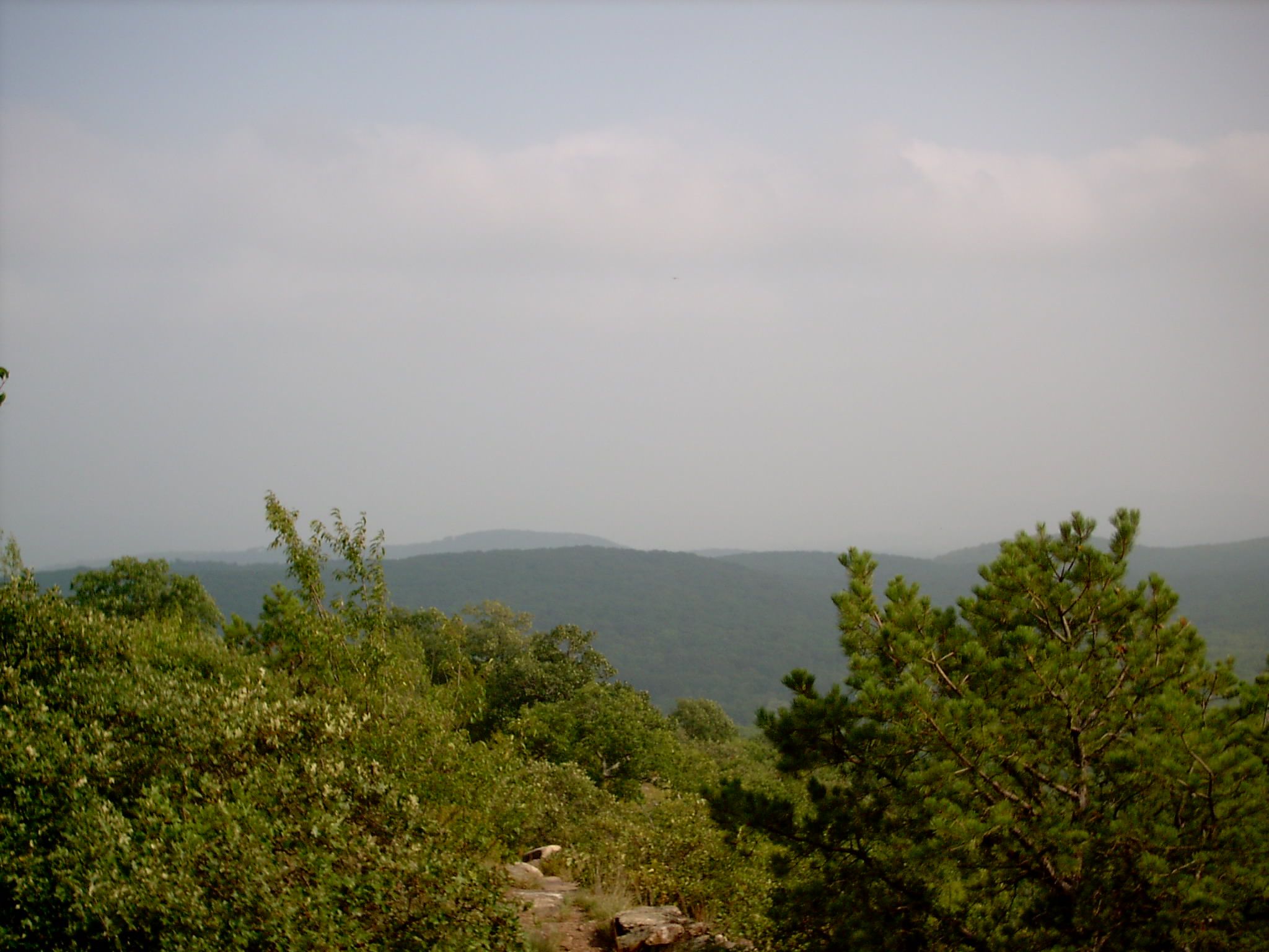 mm 8.5 - The view from the campsite/viewpoint at the north end of Black Mt. It is a great sweeping eastern view toward the Hudson valley.  Courtesy stewartriley@earthlink.net